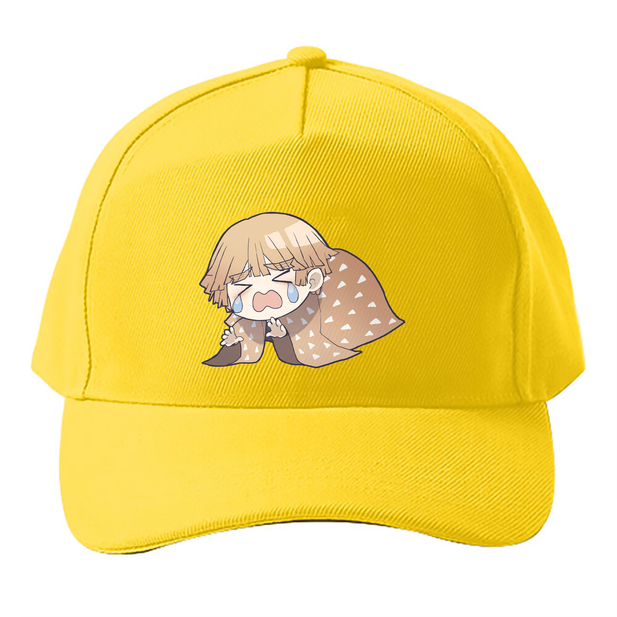 （画像用） 鬼滅の刃（きめつのやいば）我妻 善逸／あがつま ぜんいつ Agatsuma Zenitsu ベースボールキャップ 綿100％ 男女兼用 帽子 スポーツ